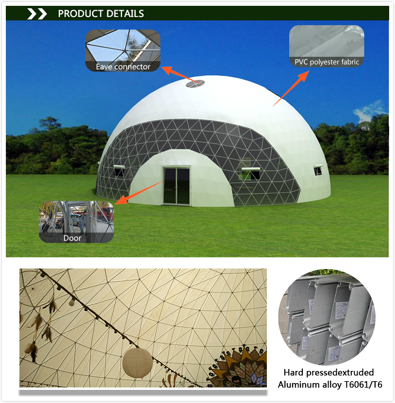 30m diameter white large wedding marquee tent with hot dip galvanize steel pipe