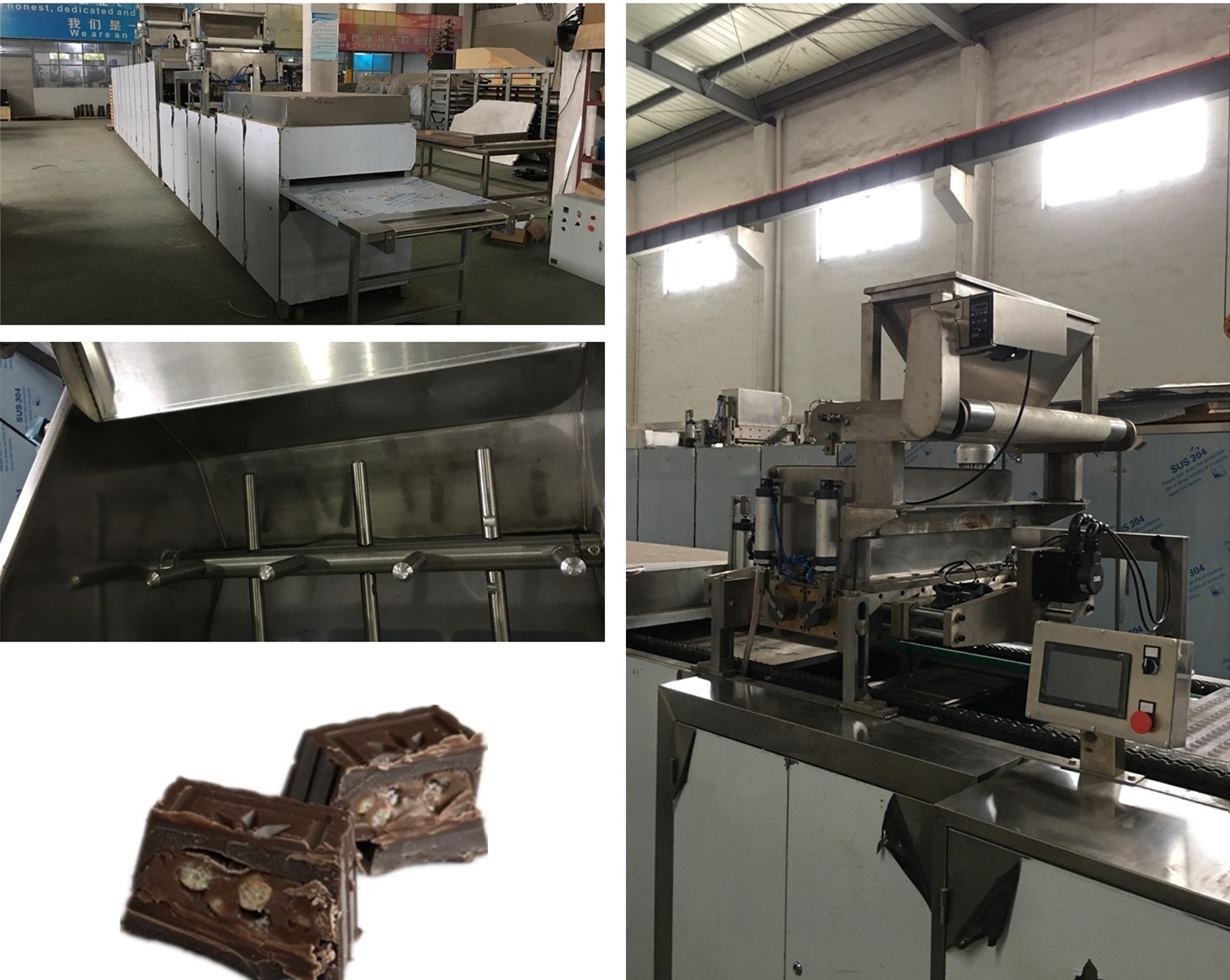100kg/H One Depositor Chocolate Moulding Machine