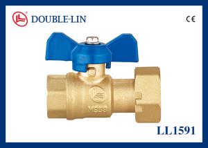 Wholesale Female Female Revolving Nut HPB 57-3 T Handle Ball Valve from china suppliers