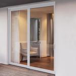 Indoor Aluminium Sliding Glass Doors With EPDM Sealant Rubber And SS Accessories