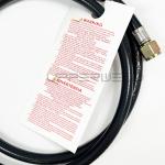 5FT LPG Hose and Valve Adjustable 0-5PSI Pressure Propane Regulator for Gas