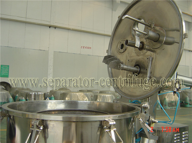 Flatform Bottom GMP 0.01mm Discharge Food Separator - Centrifuge For Separating Suspensions