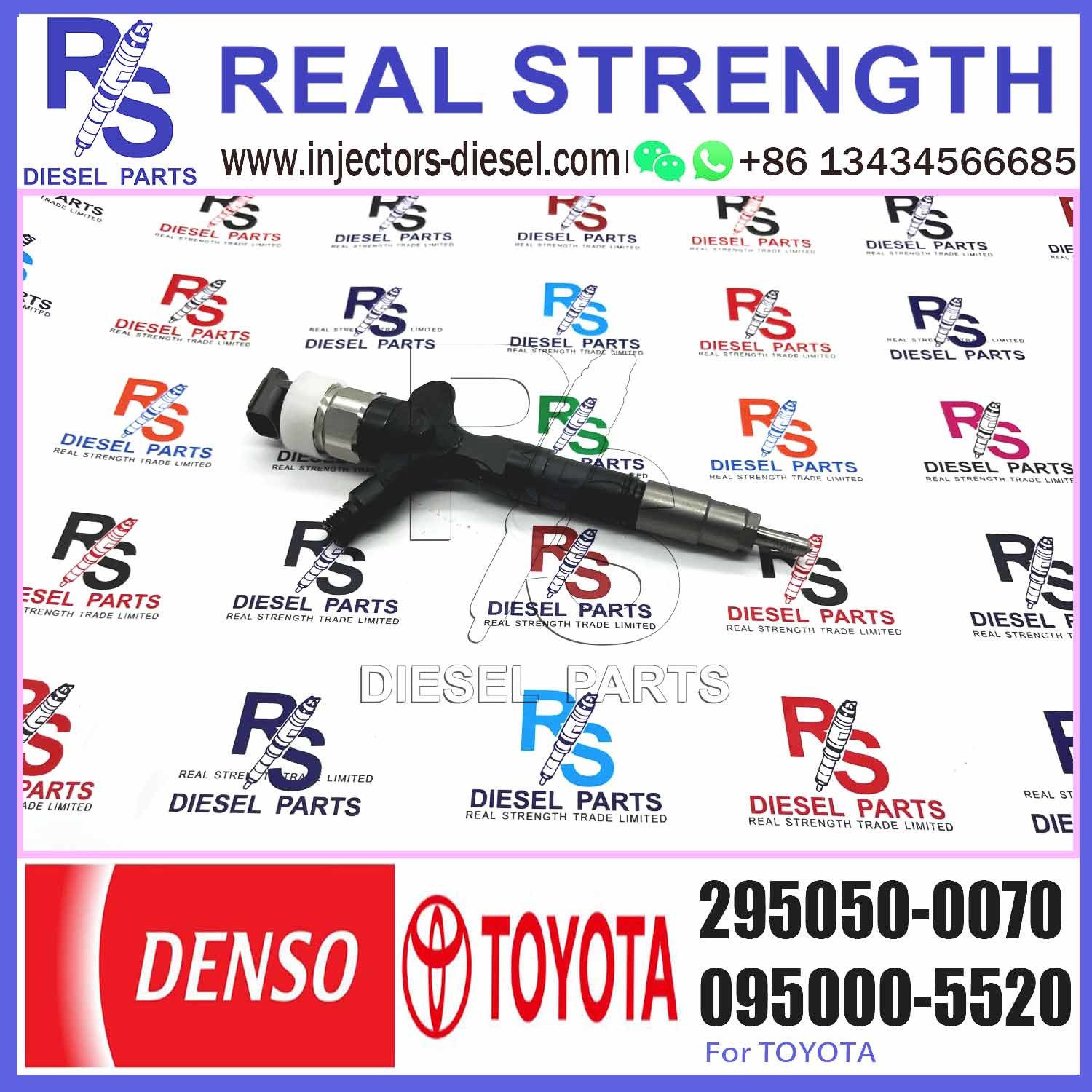High Quality Diesel Fuel Injector Common Rail Injector 2367030380 2950500070 for TOYOTA engine 23670-30380 295050-0070