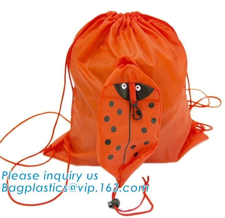 Polyester fabric drawstring bag /advertising pull rope backpack cloth bag /nylon shoulder pocket customization BAGEASE