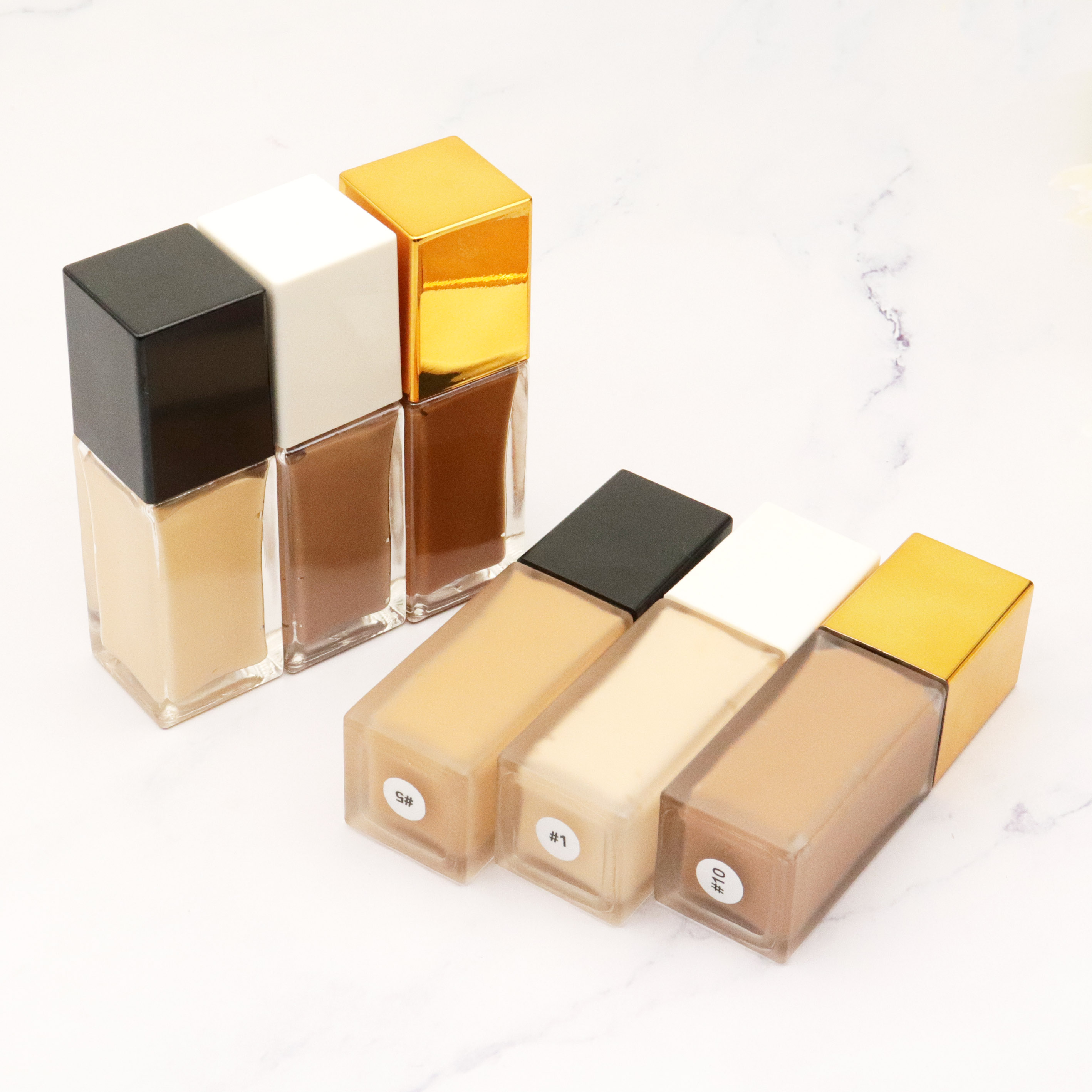 OEM / ODM Wholesale Vegan Full Coverage Private Label Liquid Foundation Makeup Waterproof and Matte for All Skin
