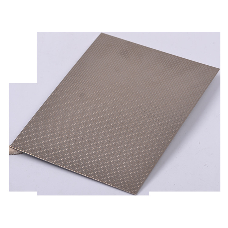 AISI Embossed SS Sheet BA Finish 304 304L 316 4 * 8 1.2mm Thick