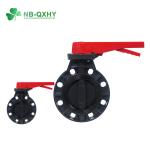 Flange Connection PVC Butterfly Valve for Pressure Test Water Supply Valve by