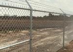 Galvanized 9 Gauge Chain Link Security Fence 50*50mm Diamond Wire Mesh With