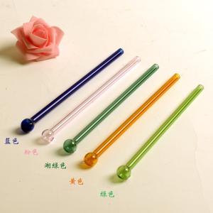 Wholesale Colorful Glass Drinking Straws Stick Stirrer bar from china suppliers