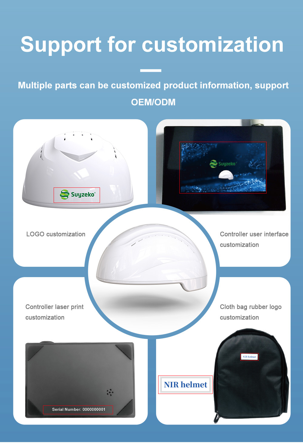 Low Level Transcranial Helmet 810nm Near Infrared Biomodulation