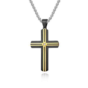 Wholesale Blue and Gold Metal Prayer Choker for Men Stainless Steel Link Chain Necklaces Fine Jewelry Anniversary Occasion from china suppliers
