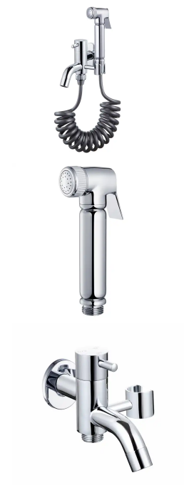 Advanced Rinse Toilet Seat Cleaning Feminine Bathroom Shower Bidet Faucet Sprayer Set