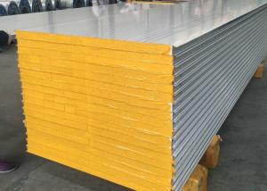 Wholesale 150mm RAL color Silica Rock Wool Sandwich Panel from china suppliers