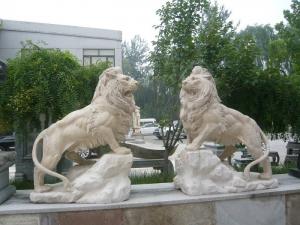 Wholesale High quality customized marble stone lions statue walking lions sculpture,China stone carving Sculpture supplier from china suppliers