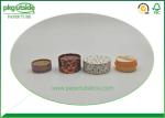 Cosmetics Packaging Paper Tube Box 100% Eco Kraft With Foiled Wrapped Lid