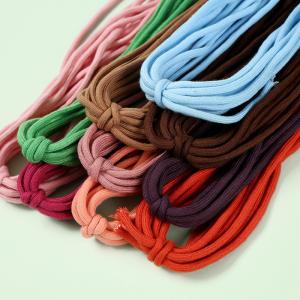 Wholesale Blue Brown 6mm Braided Cotton Rope For Garment Drawstring from china suppliers