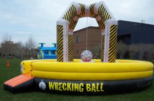 Wholesale Funny PVC Inflatable Demolition Games Fire Retard ,Inflatable Wrecking Ball For Team from china suppliers