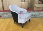Comfortable Black Leather Armchair 79 * 86 * 80cm Size For Office / Lobbies