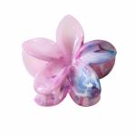 8cm marble patterned plumeria Grab Flower ponytail Hair clip Sweet hair shark