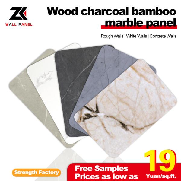 Bamboo Charcoal Wood Veneer 1220*2440*5/8mm Flame Retardant Bamboo Charcoal Wood