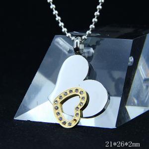 Wholesale Fashion Ladies Women Girls Stainless Steel Loving Heart Shapped Necklace Pendant LPH83 from china suppliers