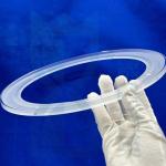 Transparent Frosted Fused Silica Glass Stone Punching Ring