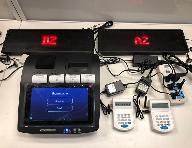 New design bank hospital wireless queue management ticket printer calling system