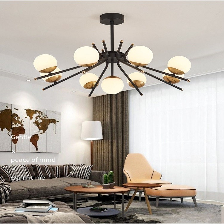 Acrylic Iron D65cm*H48cm Modern Bedroom Pendant Light