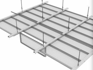 Wholesale Customized Aluminum Expanded Metal Sheet Lath Ceiling 20 X 50mm 2mm Thickness from china suppliers