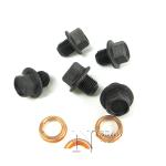 Car Oil Drain Plug Bolt Screws Crush Washers Gaskets 11026-01M02 for Nissan