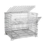 Galvanized Warehouse Logistics Transport Storage Folding Steel Metal Wire Mesh