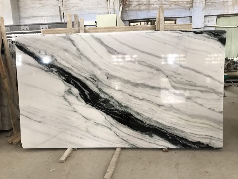 Honed Exotic Thick 3cm 30x120cm Panda White Marble Tile