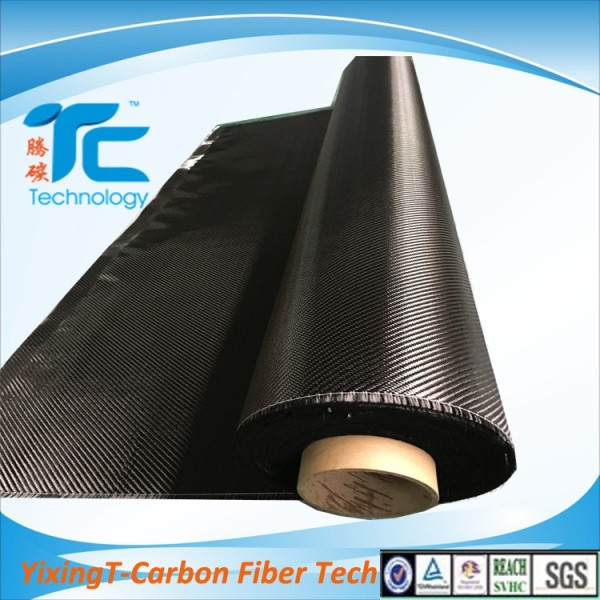 Solids Pattern 3K Abrasion Resistant Plain Carbon Fiber Fabric For Auto Parts