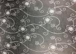 Vinyl PVC Floral Peel And Stick Wallpaper Adhesive Black Floral Wallpaper