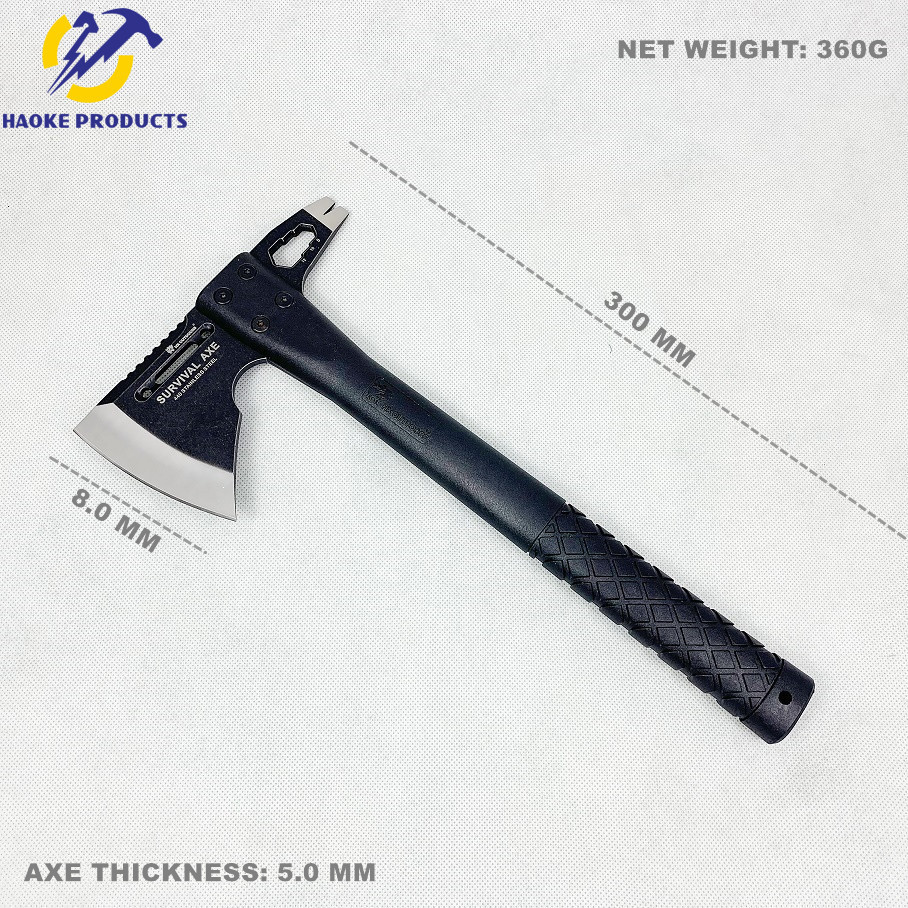 Light Weight Multi-Function Survival Axe Stainless Steel Rescue Axe with Sharp Blade