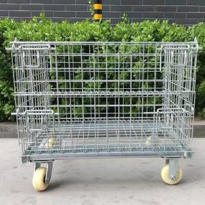 Wholesale OEM ODM Metal Collapsible Wire Mesh Containers Zinc Plated from china suppliers