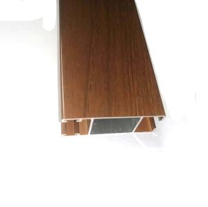 Wholesale 2.0mm Thickness 6063 Wood Grain Aluminium Profiles For Windows And Doors from china suppliers