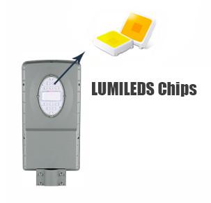 1300lm All In One Solar Street Light , BYD Battery Monocrystalline Solar Panel
