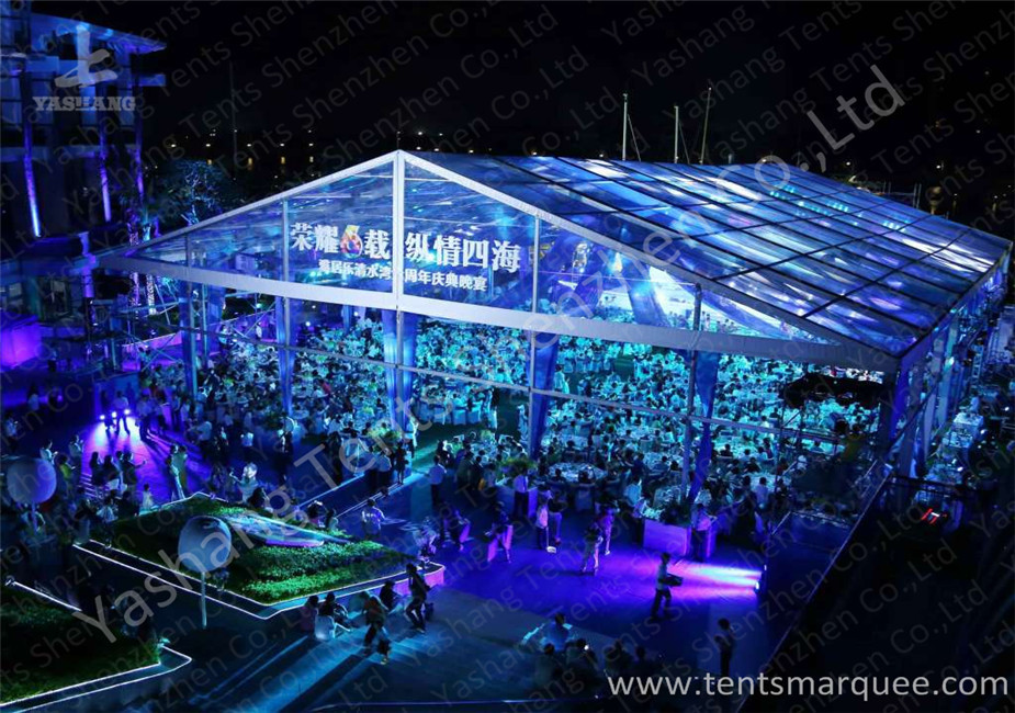 Clear Fabric Aluminum Alloy Profile Outdoor Party Tents Rustless Frame And Waterproof Cover