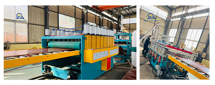 Sino-Holyson HSJZ-80/156 PVC Furniture Foam Board Making Machine Board Size 915mm * 2440mm