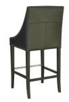 Beech wood brown pu upholstery barstool/counter stool with metal bars,fashion