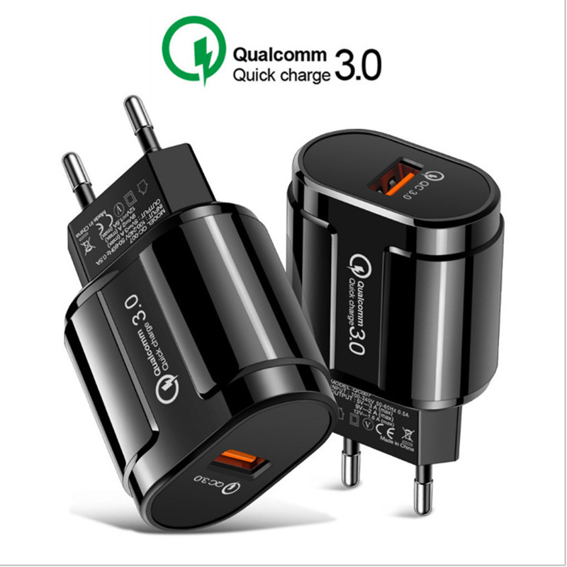 Single Ports USB QC 3.0 Charger For Phone Quick Charing 18W