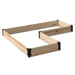 4 Pcs Surealong Raised Garden Bed Corner Brackets 2.27kg 4.5 x 1.63 x 11.75 inch