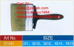 Wholesale Natural bristle Chinese bristle synthetic mix shed fence ceiling wall paint brush wood plastic handle 5 inch WB-020 from china suppliers