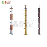 Interior / Exterior Stainless Steel Balustrade Parts 0.8mm Satined Mirror
