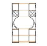 Double Side Wooden Retail Display Stands , Wooden Display Shelf Multi Storey