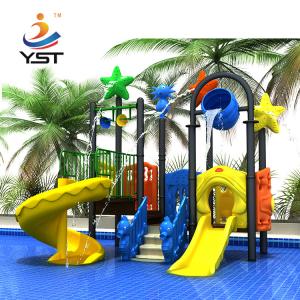 China 2.5 Mm Thickness Commercial Water Slides For Water Park Powder Coated on sale
