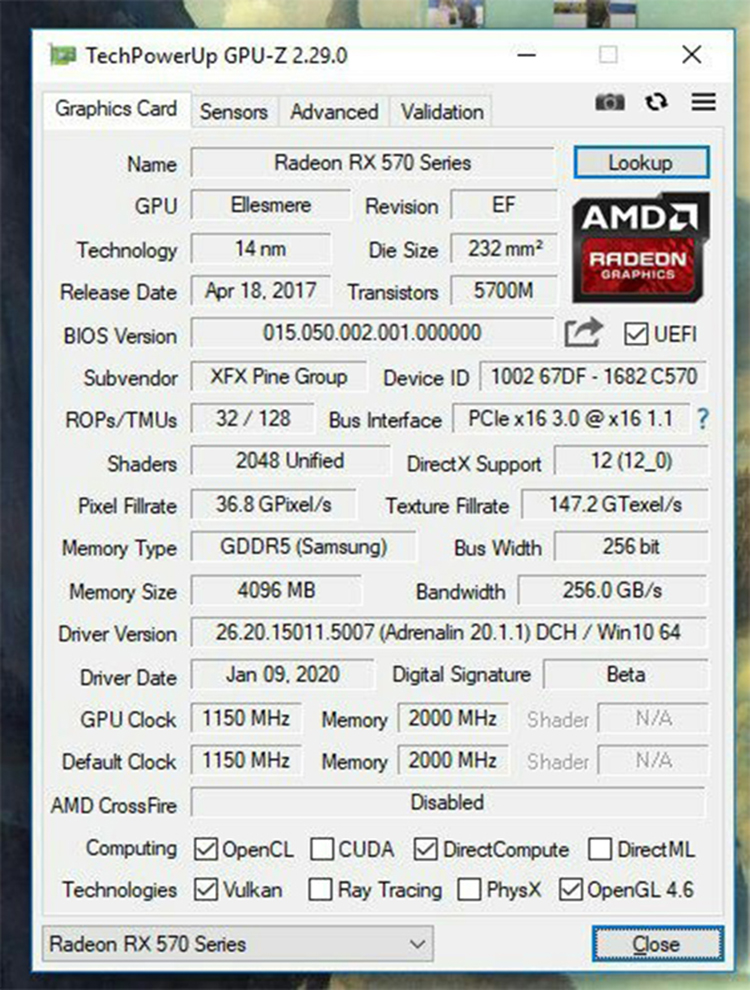 Hot Sale Used Xfx Rx580 8G gpu Card rx580 8gb graphics card Amd Radeon rx580 rx590 8Gb video card