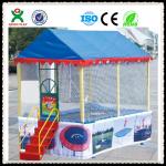 Kids Outdoor Trampoline Park Used Trampoline with Safety Net for Children QX