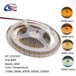 Hotel Customized 12v 24v 8mm 180leds 3000K 4000K 6500K Warm White Natural White